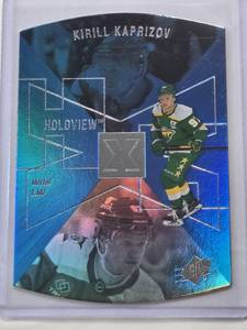 lot 182 image: Kirill Kaprizov 2023-24 Upper Deck Blue Foil Die Cut SPX-14