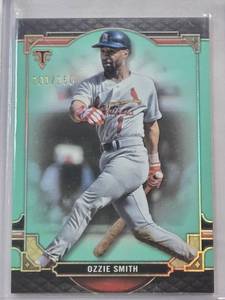 lot 187 image: Ozzie Smith 2022 Topps Aqua  #20 and Numbered 101150