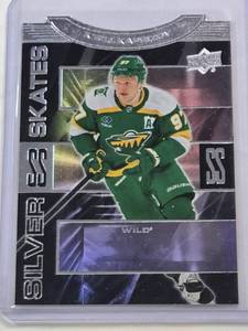 lot 199 image: Kirill Kaprizov 2023-24 Upper Deck Extended Series Silver Skates SS-15