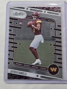 lot 205 image: Jayden Daniels Rookie 2024 Absolute Football No. 102