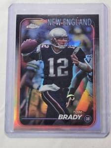 lot 210 image: Tom Brady 2024 Topps Chrome Refractor 120
