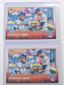 lot 211 image: Lot of 2 Francisco Lindor Rookie Cards
