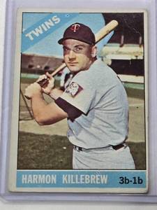 lot 213 image: Harmon Killebrew 1966 Topps #120 Vintage Baseball Card