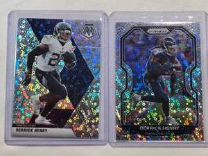 lot 222 image: Lot of 2 Derrick Henry Panini Disco Prizm Cards