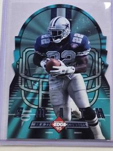 lot 254 image: Emmitt Smith 1995 Collectors Edge Die Cut 10 of 12
