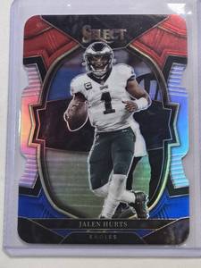 lot 255 image: Jalen Hurts 2022 Panini Prizm Die Cut #79