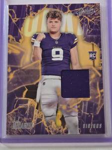 lot 260 image: J.J. McCarthy Rookie Relic 2024 Panini Absolute Football RF-JMY