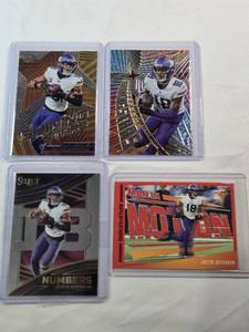 lot 274 image: Lot of 4 Justin Jefferson Cards