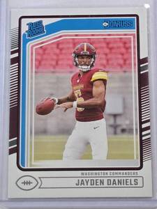 lot 277 image: Jayden Daniels Rookie 2024 Donruss Rated Rookie No. 389