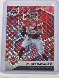 lot 291 image: Patrick Mahomes 2021 Panini Color Match Mosaic Prizm #1