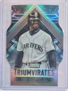 lot 227 image: Ken Griffey Jr. 2023 Topps Die Cut Refractor Trumvirates No. T-20