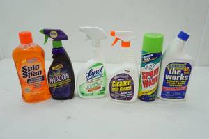 lot 69 image: NEW Home Cleaning & Laundry Supplies (6ct)