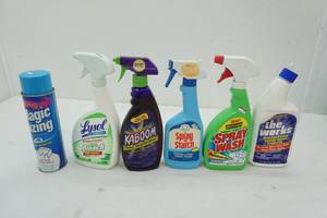 lot 72 image: NEW Home Cleaning & Laundry Supplies (6ct)