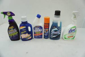 lot 73 image: NEW Home Cleaning & Laundry Supplies (6ct)