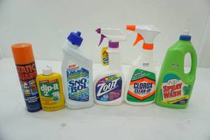 lot 75 image: NEW Home Cleaning & Laundry Supplies (6ct)