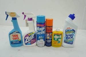 lot 76 image: NEW Home Cleaning & Laundry Supplies (6ct)