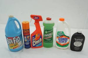lot 79 image: NEW Home Cleaning & Laundry Supplies (6ct)