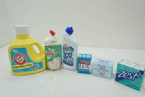 lot 99 image: NEW Bathroom & Laundry Supplies (6ct)