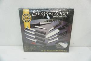 lot 121 image: Sharper 2000 Stainless Steel Knife Set (10pc) New