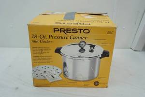 lot 136 image: Presto 18-Qt Pressure Canner and Cooker