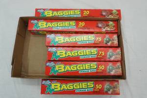 lot 144 image: Kitchen Storage Bags (NEW) 2 gallon & 1 gallon size
