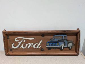 lot 62 image: HANDMADE METAL SIGNS (FORD)