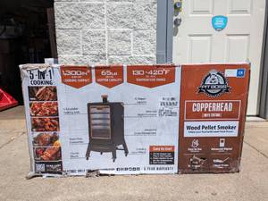NEW PITBOSS COPPERHEAD (ONYX EDITION) WOOD PELLET SMOKER