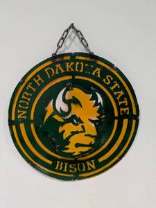 lot 54 image: HANDMADE METAL SIGNS (NORTH DAKOTA STATE)