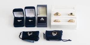 lot 45 image: Danbury Lot of 9 Rings - Some Sterling