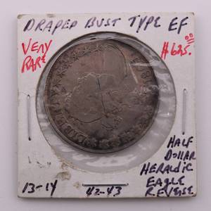 lot 6 image: 1807 US Draped Bust 50 Cent