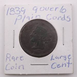 lot 14 image: 1839 Coronet Large Cent