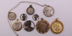 lot 56 image: US Coin w Jewelry Attachment Lot