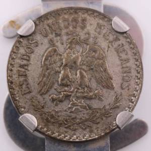 lot 52 image: Mexico Silver Coin .720ozt w Base Metal Money Clip