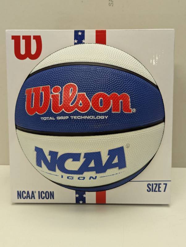 lot 305 image: Wilson NCAA 29.5 Basketball - RedWhiteBlue - IndoorOutdoor