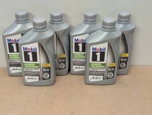 lot 69 image: Mobil 1 Advanced Fuel Economy Full Synthetic Motor Oil 0W-20, 1 Quart (Pack of 6)
