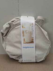 lot 22 image: Canvas Pop-Up Laundry Hamper - Brightroom Beige, 75L Capacity, Kids & Baby Clothes Sorter
