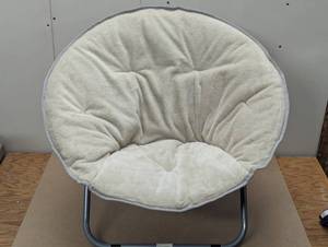lot 17 image: Kids Saucer Chair - Beige