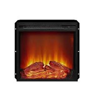 lot 10 image: 18 Inch Electric Fireplace Insert, Ultra Thin Heater with Log Set & Realistic Flame, Overheating Protection