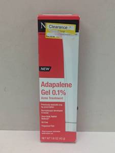 lot 136 image: Neutrogena Adapalene Gel Acne Treatment, 0.1% Adapalene Acne Medication for Pimples & Blemishes - 1.6 oz