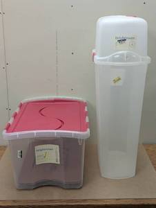 lot 121 image: 2 Piece Set - Sterilite Storage Containers