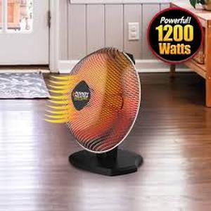 lot 29A image: HANDY HEATER 1200-Watt Electric Ceramic Parabolic Space Heater