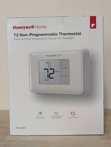 lot 170 image: Honeywell Home Horizontal Non-Programmable Thermostat with Digital Backlit Display