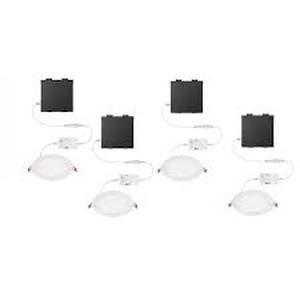 lot 22 image: Lot of Commercial Electric Elite Series 6 in. LED DuoBright, 3-Level Lumen Select, Ultraslim Canless Recessed Light, Adjustable CCT (4-Pack) Customer Returns See Pictures