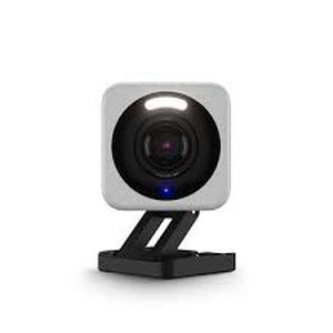 lot 32 image: Lot of Wyze Cam v4 Wi-Fi 2.5K QHD IndoorOutdoor Plug-In Smart Home Security Camera, Color Night Vision, 2-Way Audio (White)   Customer Returns See Pictures