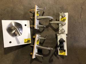 lot 26 image: Lot of Assorted Double Handle Bathroom Faucet in Spot Defense  Customer Returns See Pictures