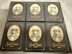 lot 56 image: 6 Packs of Jack Daniels Gentlemans Playing Cards