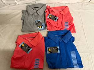 lot 59 image: 4 Large Members Mark Performance Polo Shirts