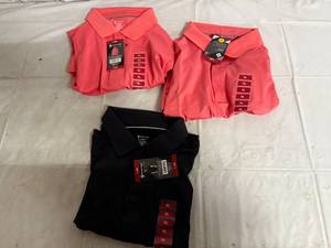 lot 63 image: 3 XL Members Mark Performance Polo Shirts