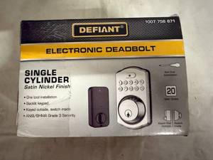 lot 65 image: Defiant Electronic Deadbolt Single Cylinder