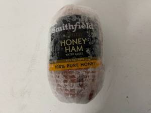 lot 39 image: L. 9.80lbs Smithfield Honey Ham